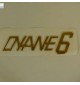Monogramme Dyane 6 doré adhésif