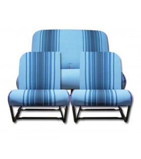 Garnitures bleu sièges symétrique 2cv4-2cv6 citroen