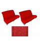 Garnitures banquettes 2cv azam rouge diamenté - resto classic car