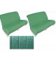 Garnitures banquettes 2cv azam vert diamenté - resto classic car