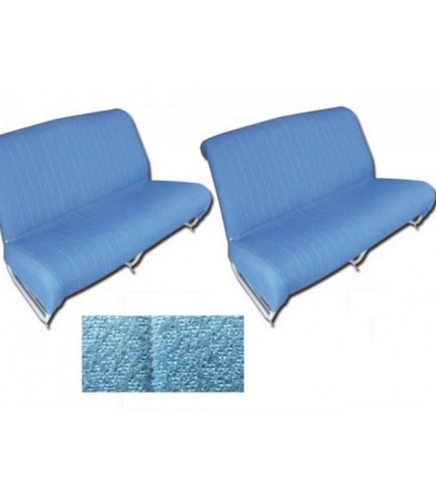 Garniture 2cv azam bleu diamenté pliable