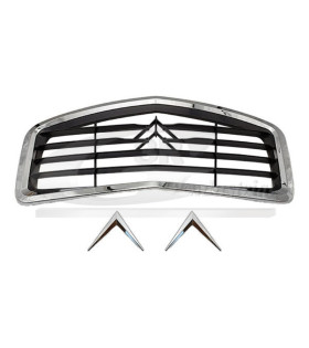 Calandre chrome et noir 2cv- resto classic car