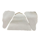 Garnitures de malle 2cv4/2cv6 Blanc- resto classic car