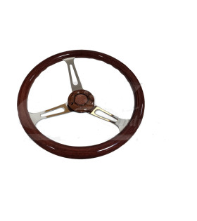 Volant 3 branches Chromé 2cv  - resto classic car